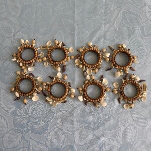 Set of 8 Seashell Napkin Rings
